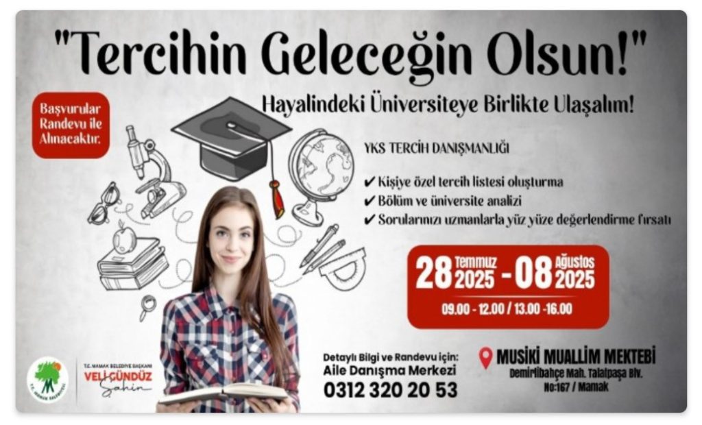 Mamak Belediyesi’nden Üniversite Adaylarına Tercih Desteği
