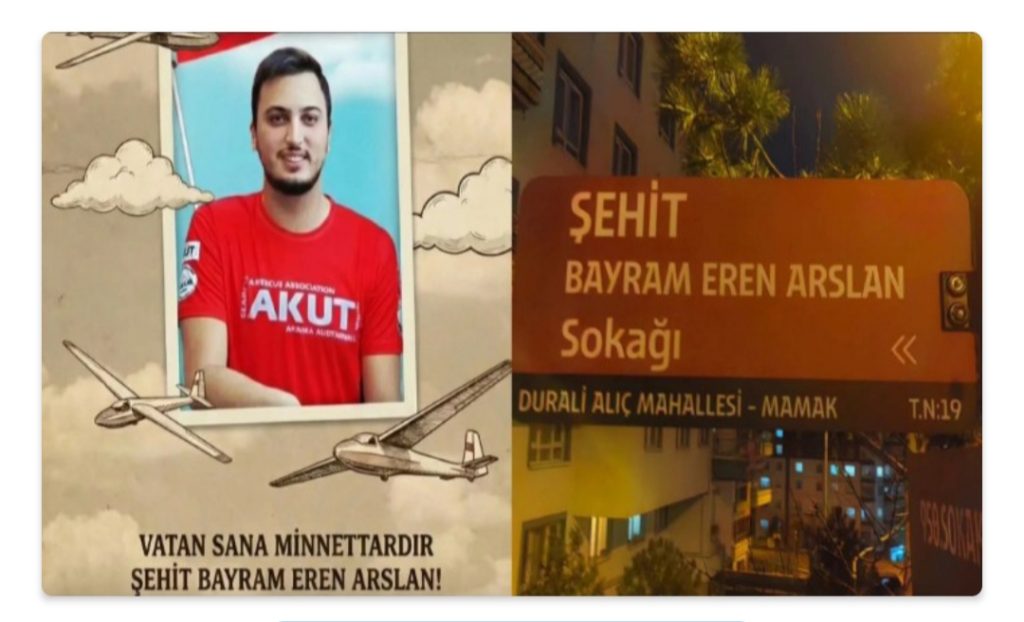 Şehit Bayram Eren Arslan’ın Adı Mamak’ta Yaşayacak