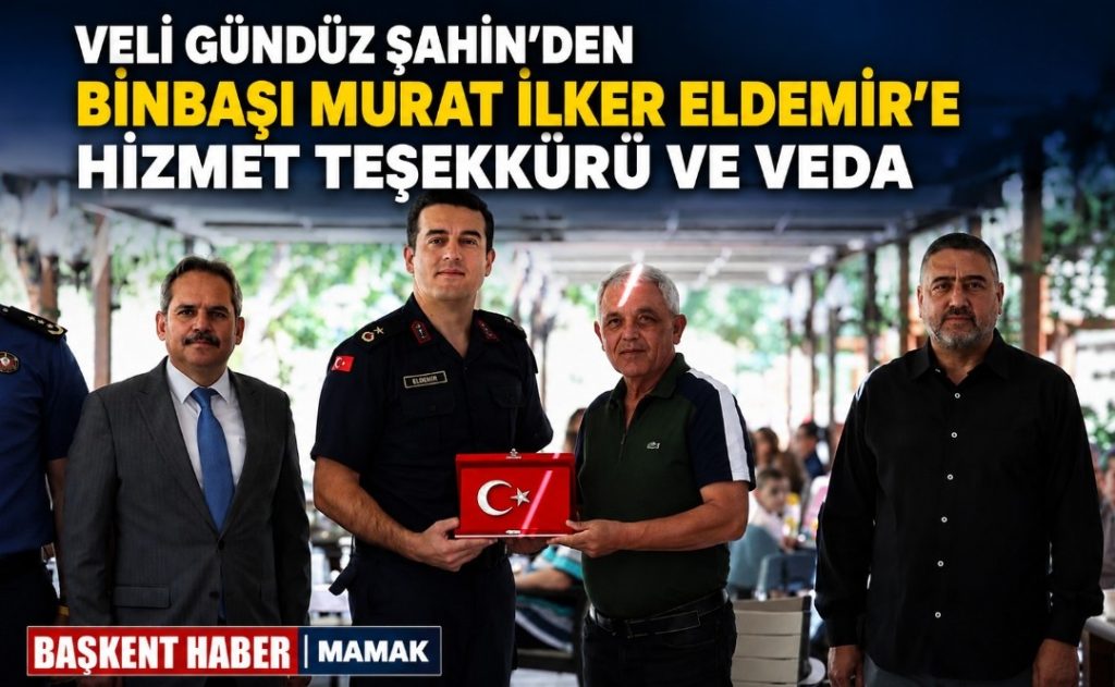 Veli Gündüz Şahin’den Binbaşı Murat İlker Eldemir’e Hizmet Teşekkürü ve Veda